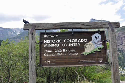 sign: Historic Colorado Mining Country