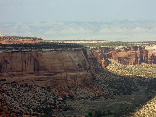 scenery at Ute Canyon Ovelook in Colorado National Monument