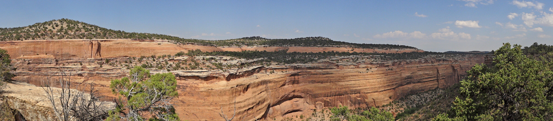 panorama from Upper Ute Canyon overlook in Colorado National Monument