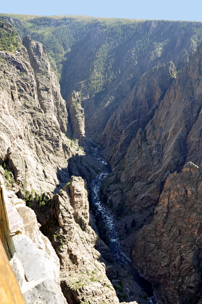 cliff and Gunnison River at Big Island