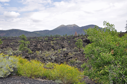 miles of volcanic rock