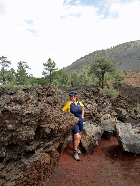 Karen Duquette on the Lava Flow Trail