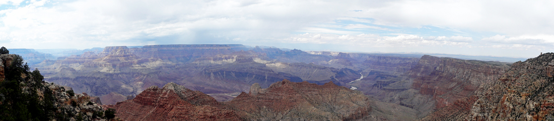 panorama view of the Grand Canyon from Navajo Point