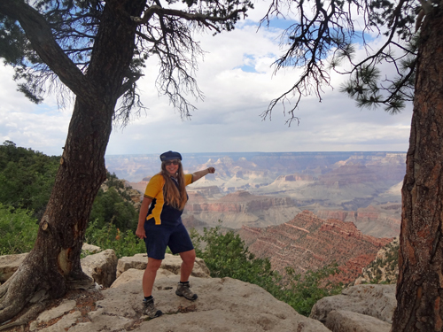 Karen Duquette at the Grand Canyon
