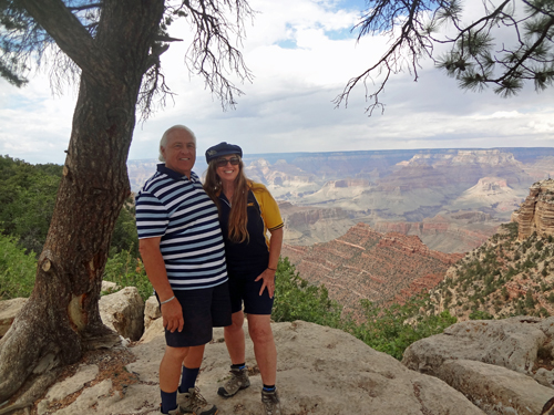 the two RV Gypsies at the Grand Canyon