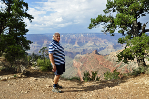 Lee Duquette at Yaki Point in the Grand Canyon