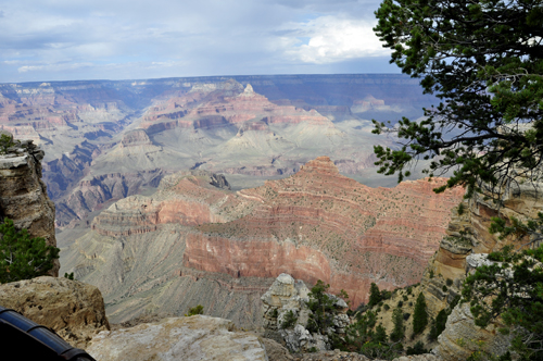 view of the Grand Canyon from Mather Point