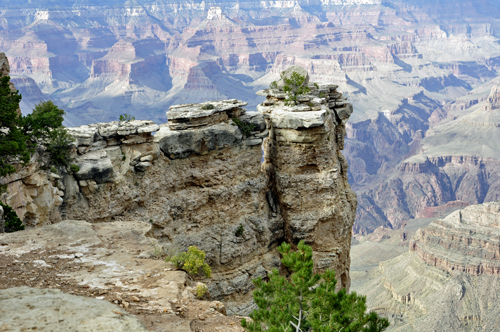 view of the Grand Canyon from Mather Point