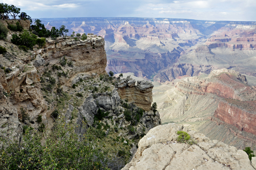 view of the Grand Canyon from Mather Point