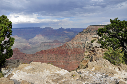 view of the Grand Canyon from Mather Point