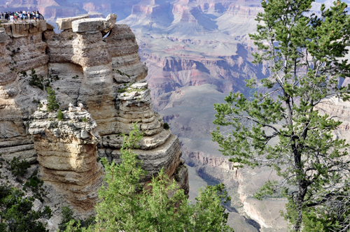 view of the Grand Canyon from Mather Point