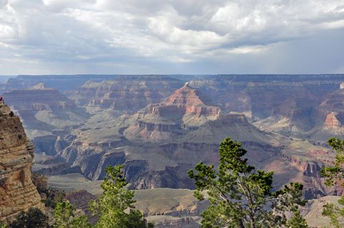 view of the Grand Canyon from Mather Point