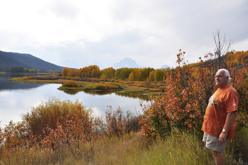 Lee Duquette at Oxbow Bend at Grand Teton National Park