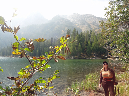 Karen Duquette at String Lake at Grand Teton National Park