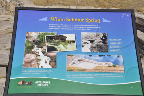 sign about White Sulphur Spring