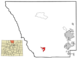 Colorado map showing location of Rocky Mountain National Park