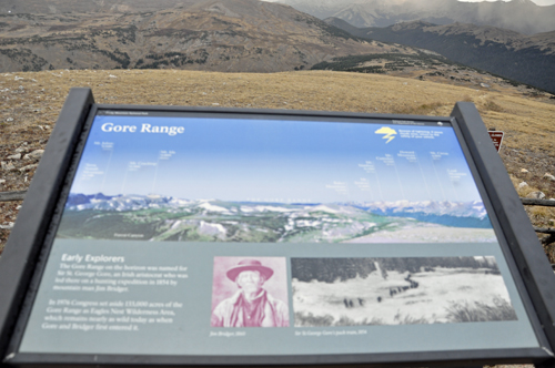 sign: The Gore Range
