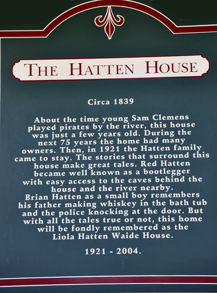 sign about The Hatten House