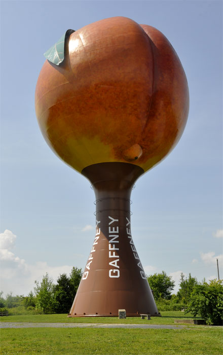 The Peachoid - The Big Peach in Gaffney, S.C.