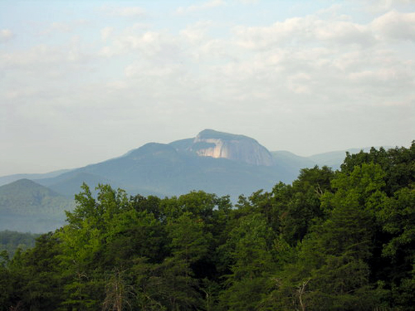 the view of Table Rock taken from the top of Bald Rock
