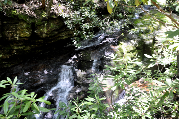 small cascades of water