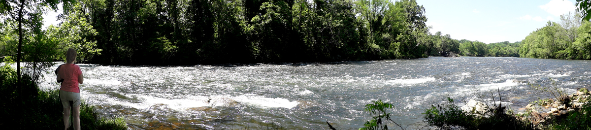 Karen Duquette and the Watauga River