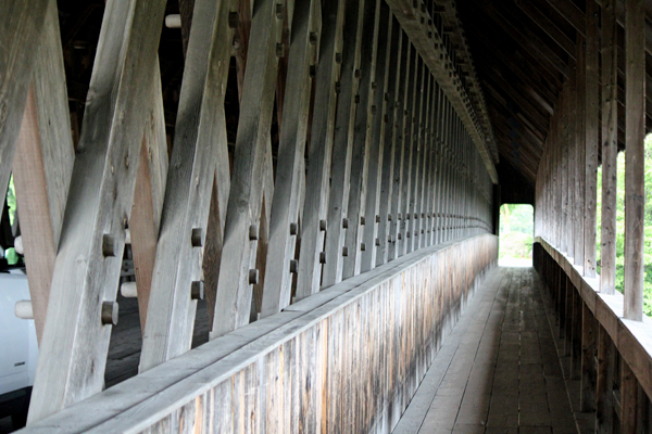 Zehnder's Holz wooden bridge in Frankenmuth, Michigan