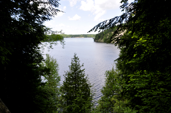 the sand bluffs on the Au Sable River