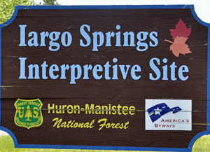 Largo Springs Interpretive Site sign