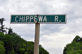 Chippewa River sign