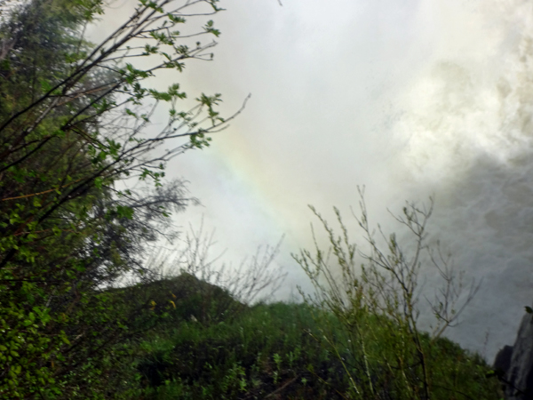 A beautiful rainbow at Aguasabon River Gorge