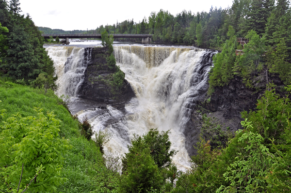 Kakabeka Falls as seen from the Visitor Center side of the park