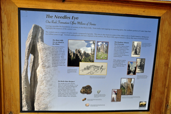 sign about the Needles Eye