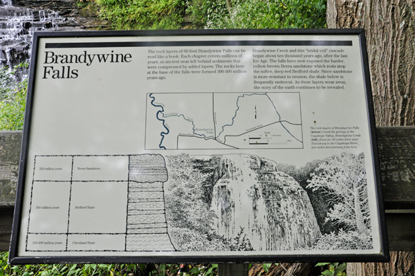 sign abot Brandywine Falls 