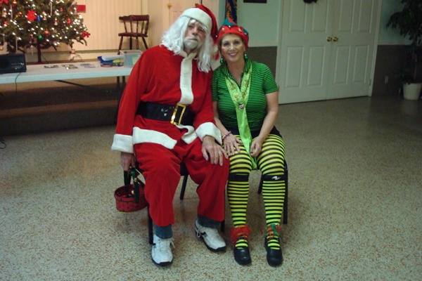 Karen Duquette is an elf and Santa's helper