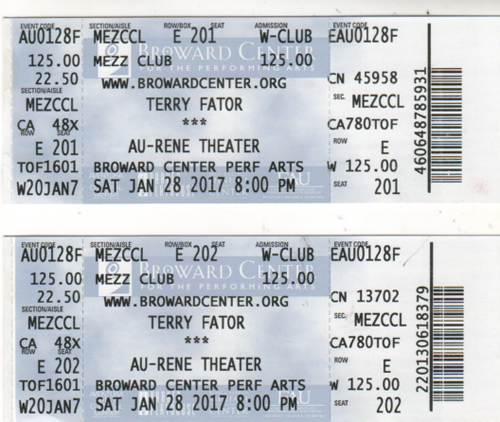 TerryFator tickets
