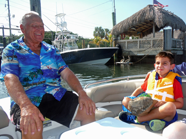 Lee Duqquette and his great-grandson Anthony