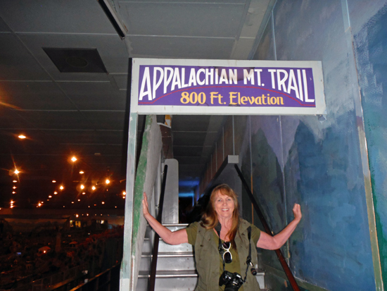 Karen Duquette on the Applachian Mt. Trail