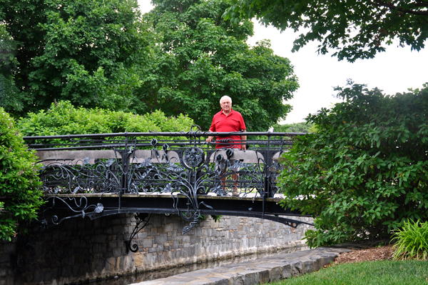 Lee Duquette on the iron  bridge