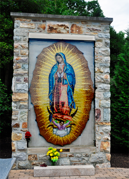 Our Lady of Guadalupe to Juan Diego monument