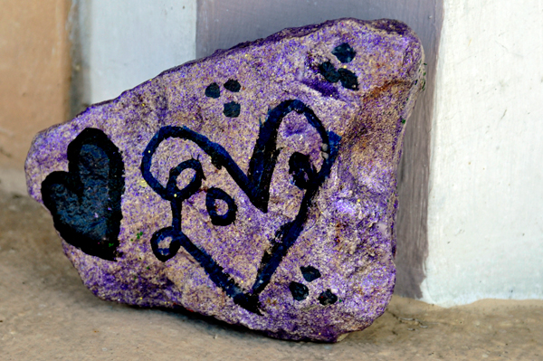 purple heart rock