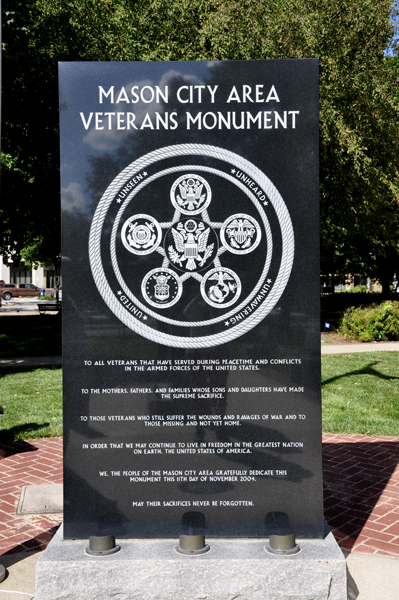 Mason City Veterans Monument