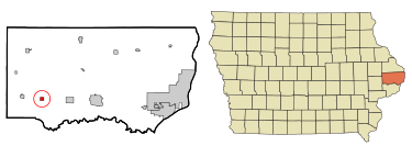 location of Calamus in Iowa