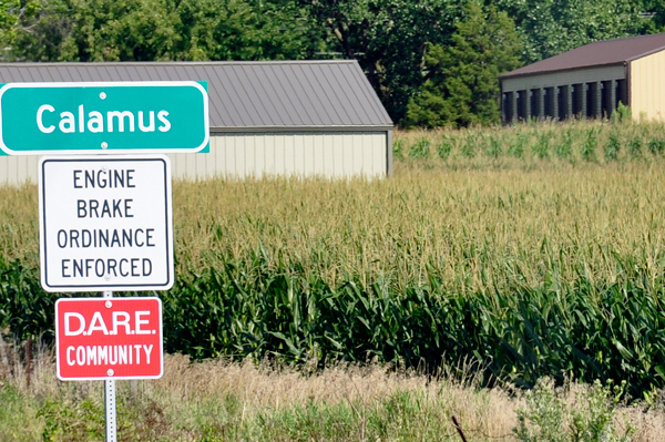 Calamus Iowa sign