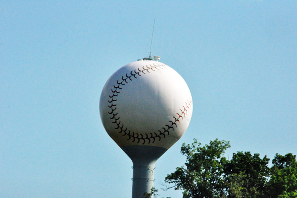 baseball water tower