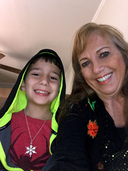 Karen Duquette and her great-grandson