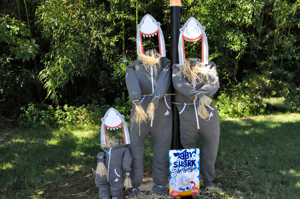 sharks scarecrows