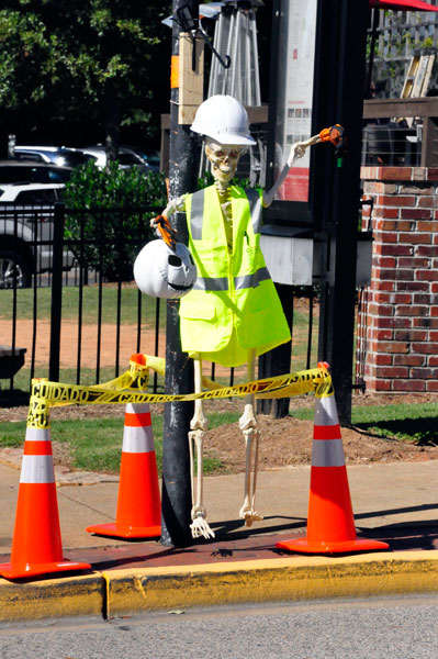 traffic control scarecrow