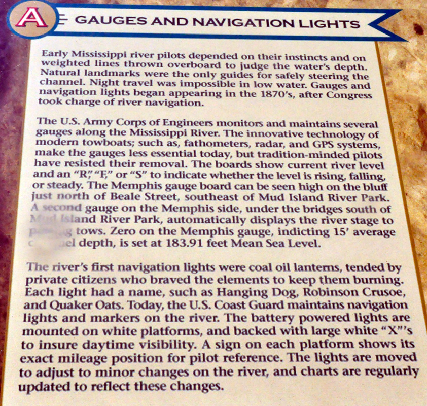 Gauges and Navigation Lights sign