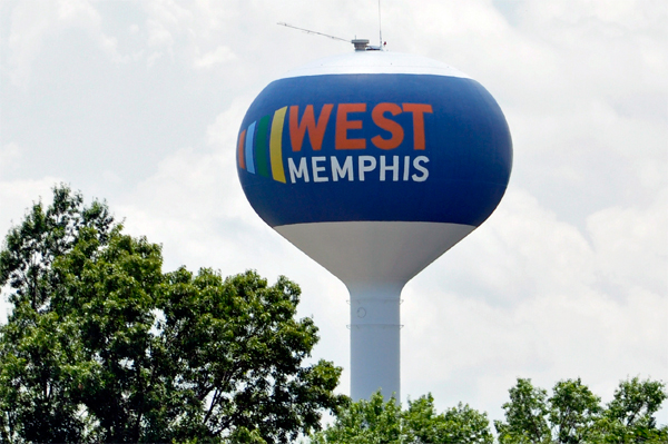 West Memphis Arkansas water tower